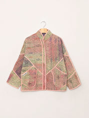 The Ladhiya Petite Quilted Patchwork Kantha Jacket