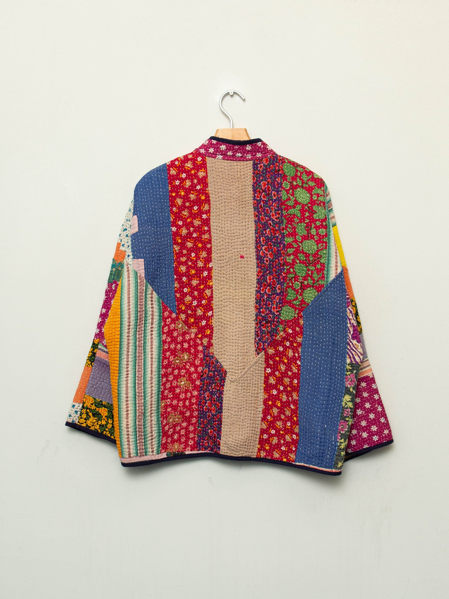 The Ladhiya Quilted Patchwork Kantha Jacket