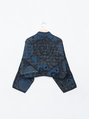 The Kaira Cropped Suzani Quilted Kantha Jacket
