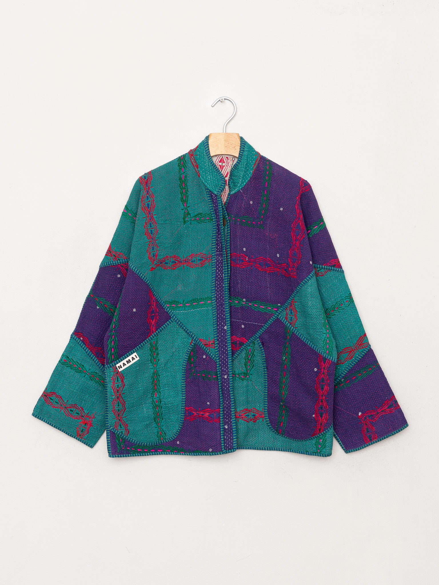 The Ladhiya Quilted Patchwork Kantha Jacket Wholesale