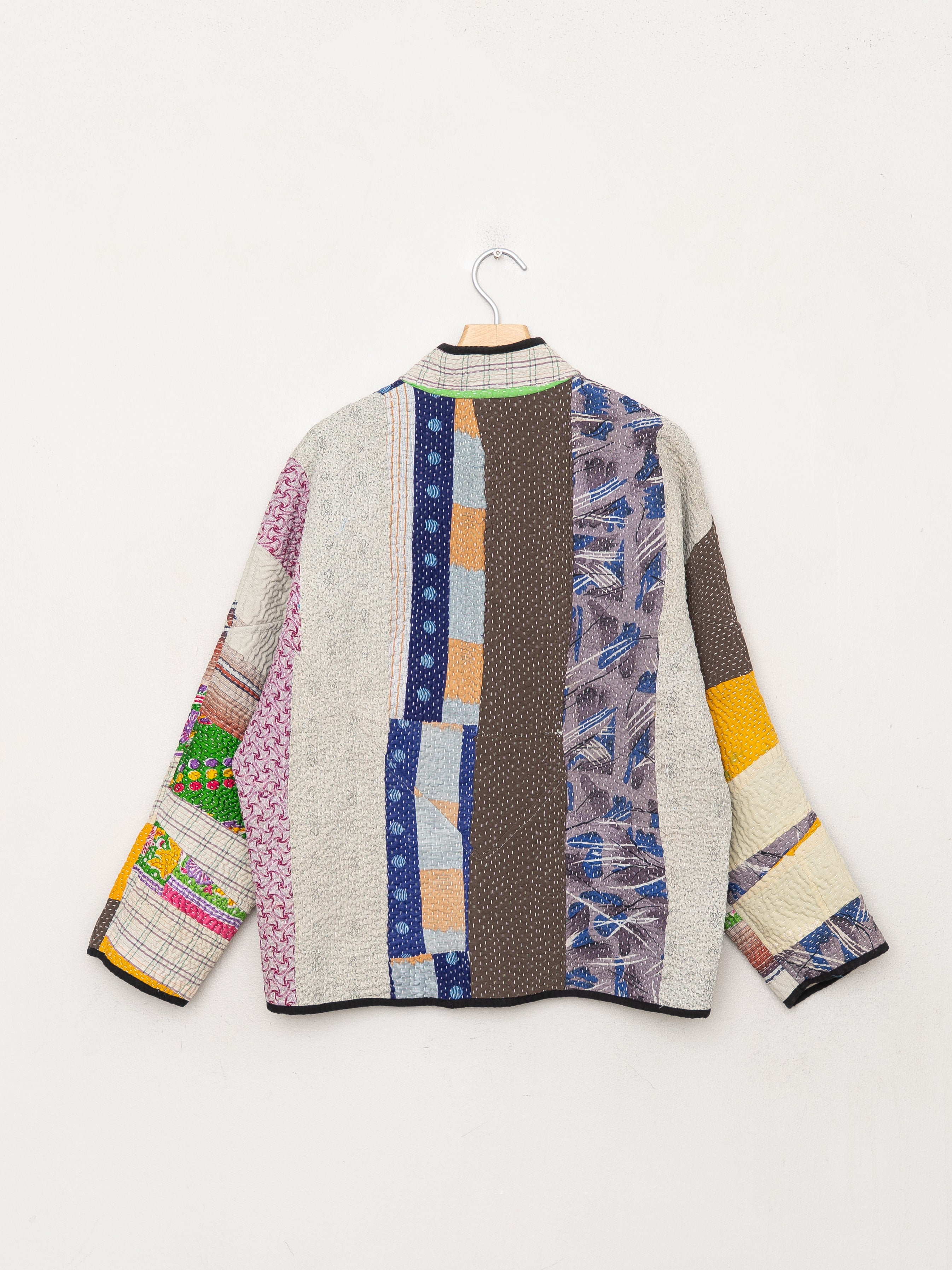 The Ladhiya Petite Quilted Patchwork Kantha Jacket