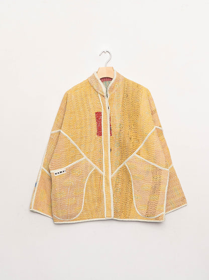 The Ladhiya Quilted Patchwork Kantha Jacket