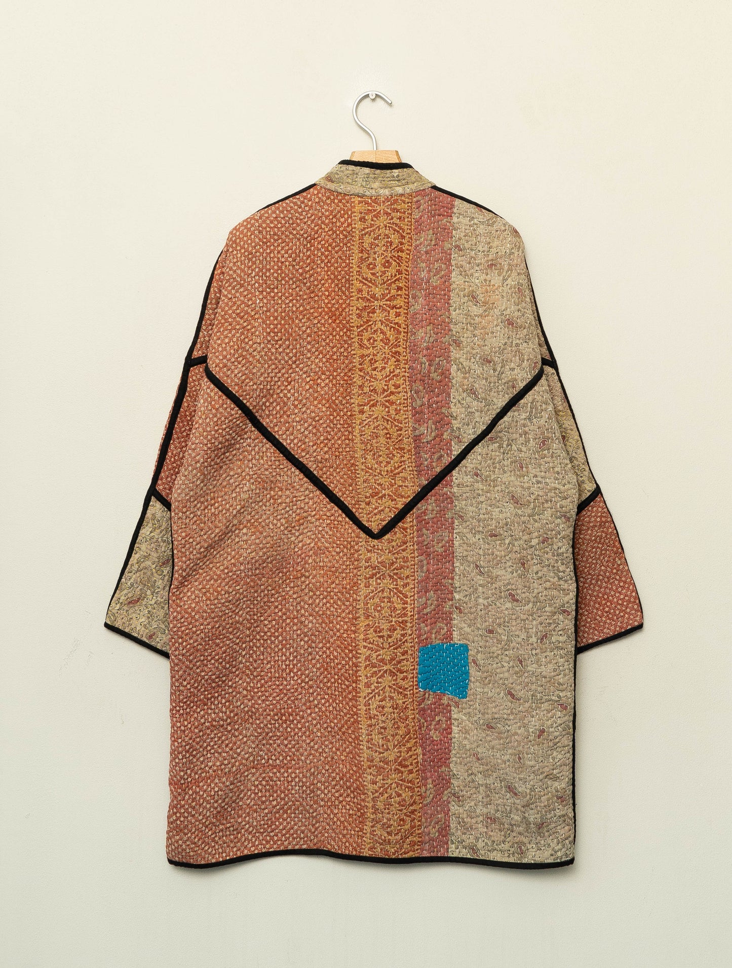 The Sai Quilted Patchwork Kantha Coat