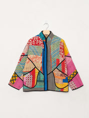The Ladhiya Petite Quilted Patchwork Kantha Jacket