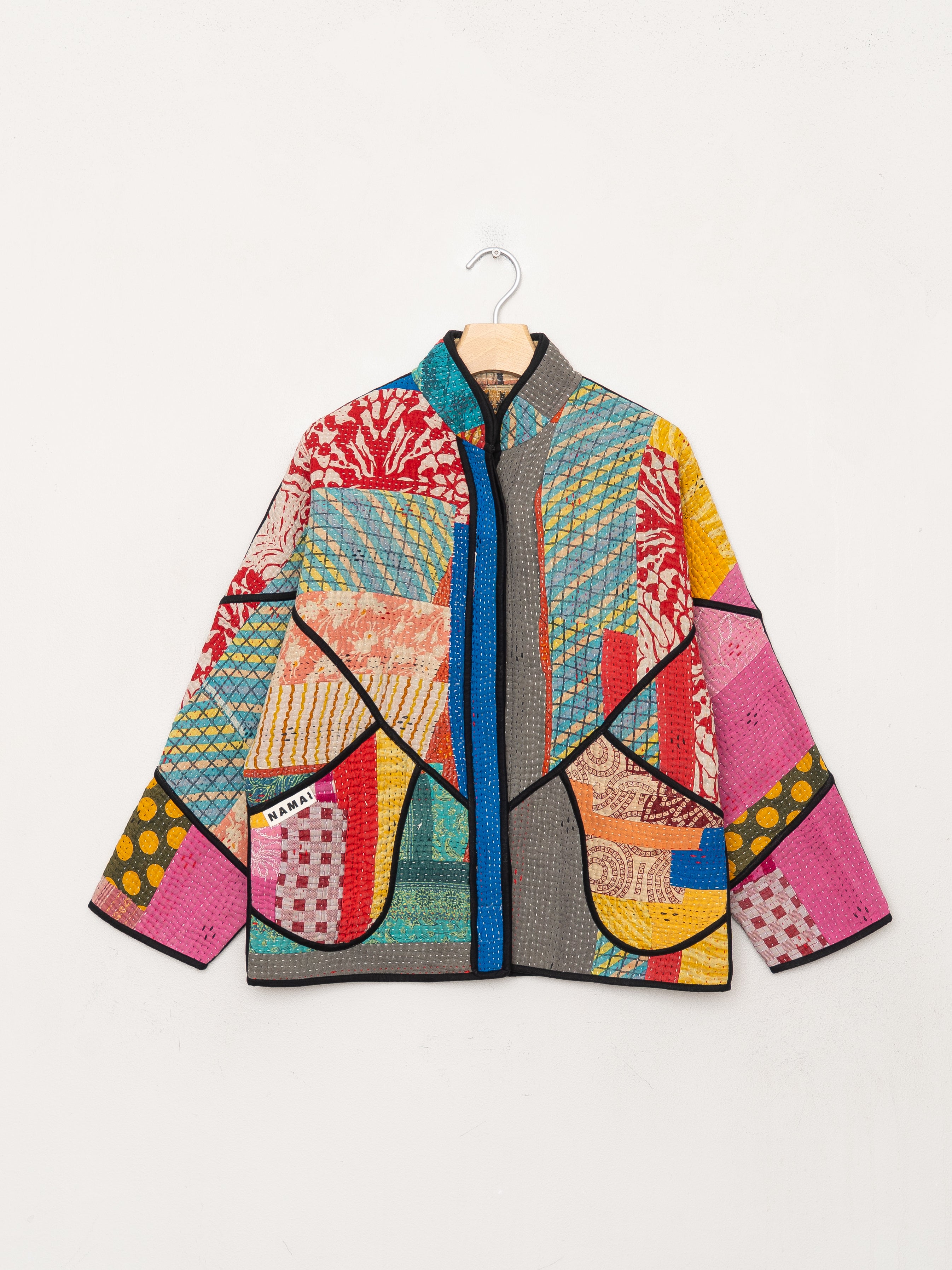 The Ladhiya Petite Quilted Patchwork Kantha Jacket