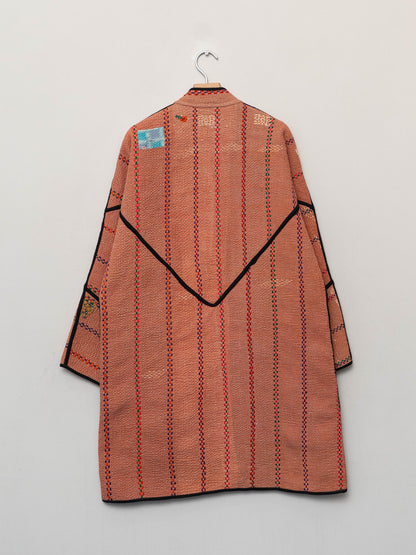 The Sai Quilted Patchwork Kantha Coat