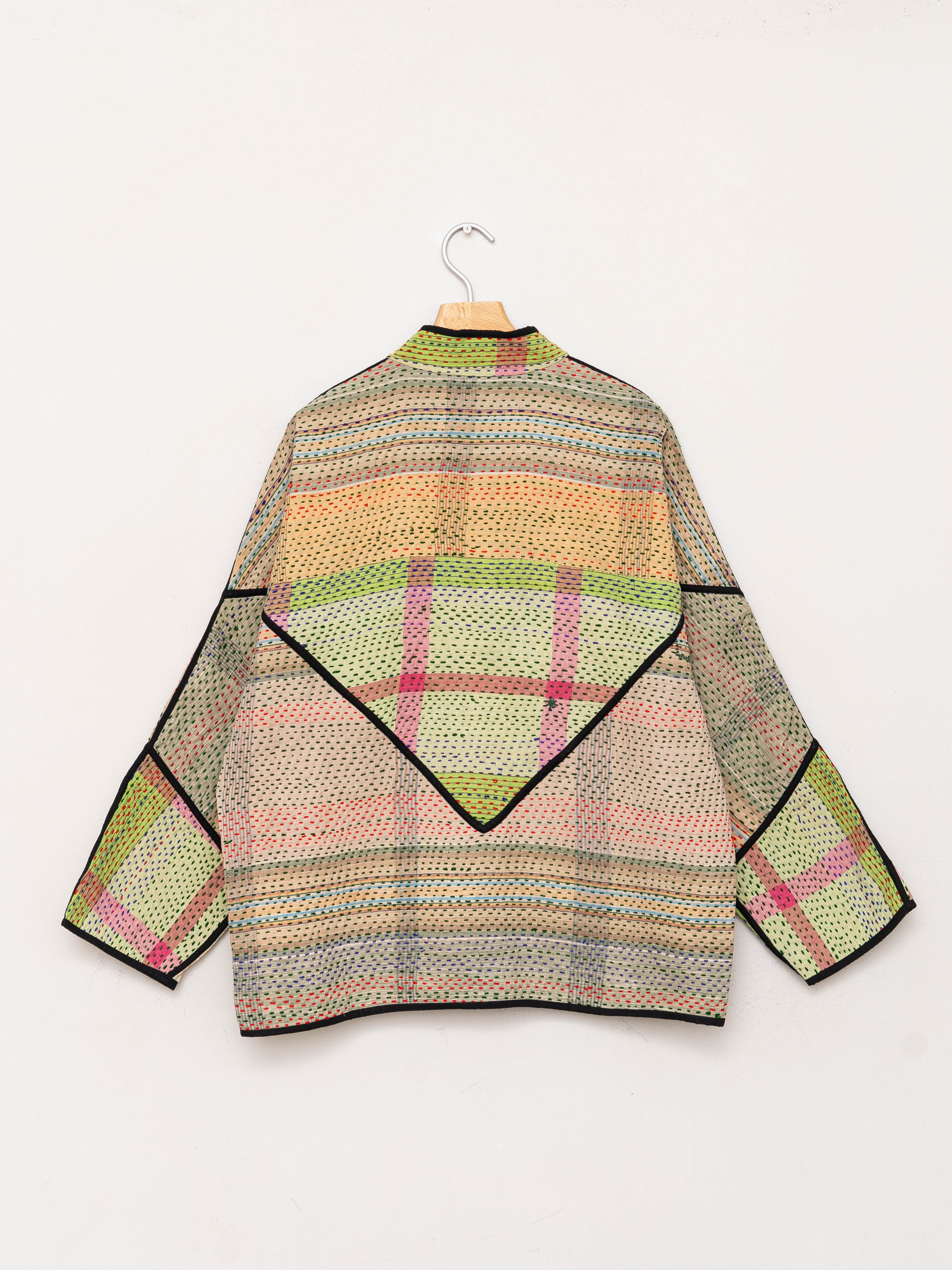 The Ladhiya Quilted Patchwork Kantha Jacket