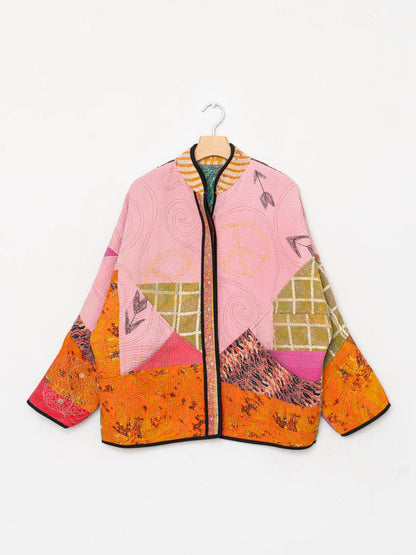 The Ladhiya Suzani Quilted Kantha Jacket