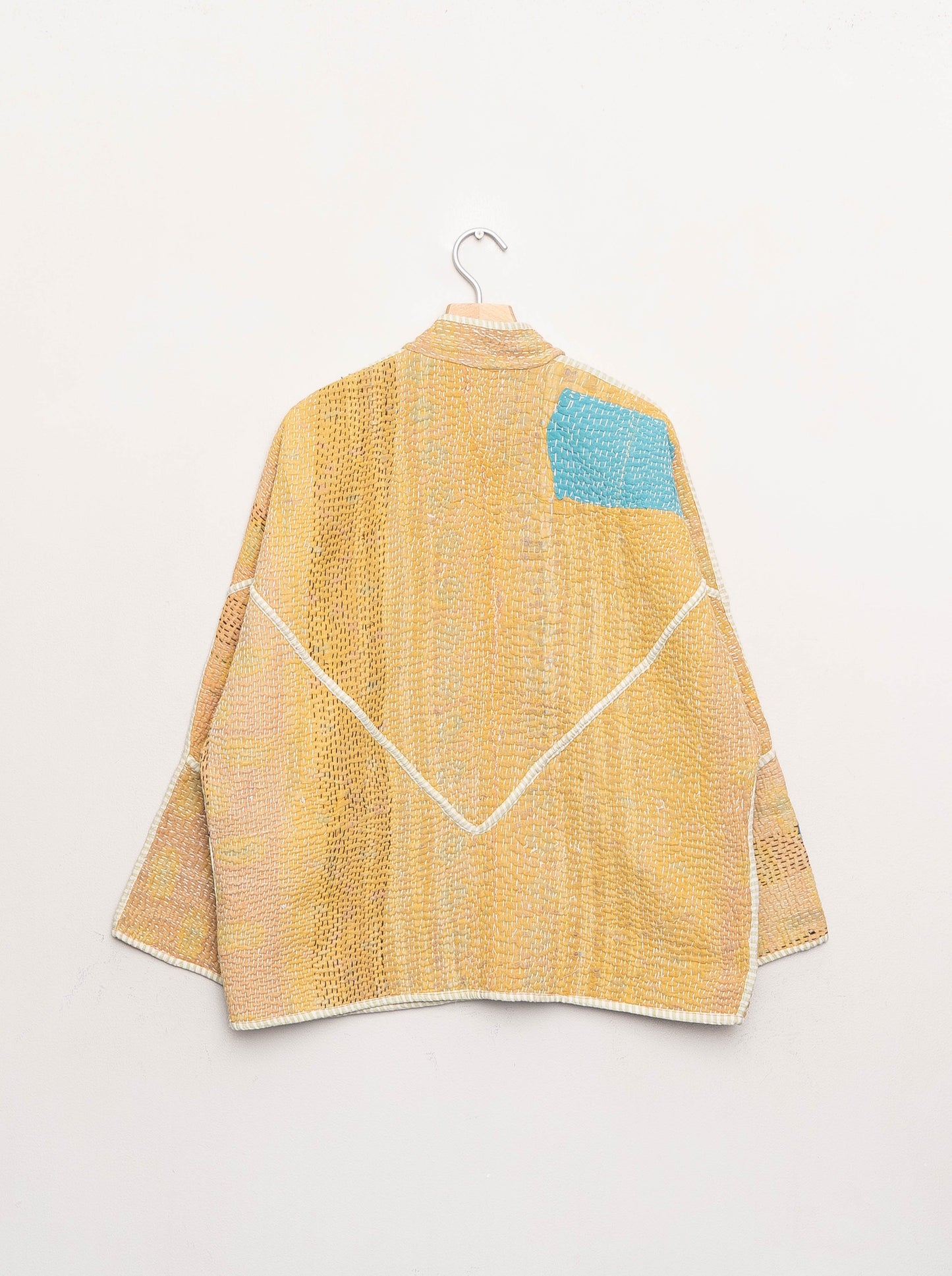 The Ladhiya Quilted Patchwork Kantha Jacket