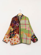 The Ladhiya Quilted Patchwork Kantha Jacket