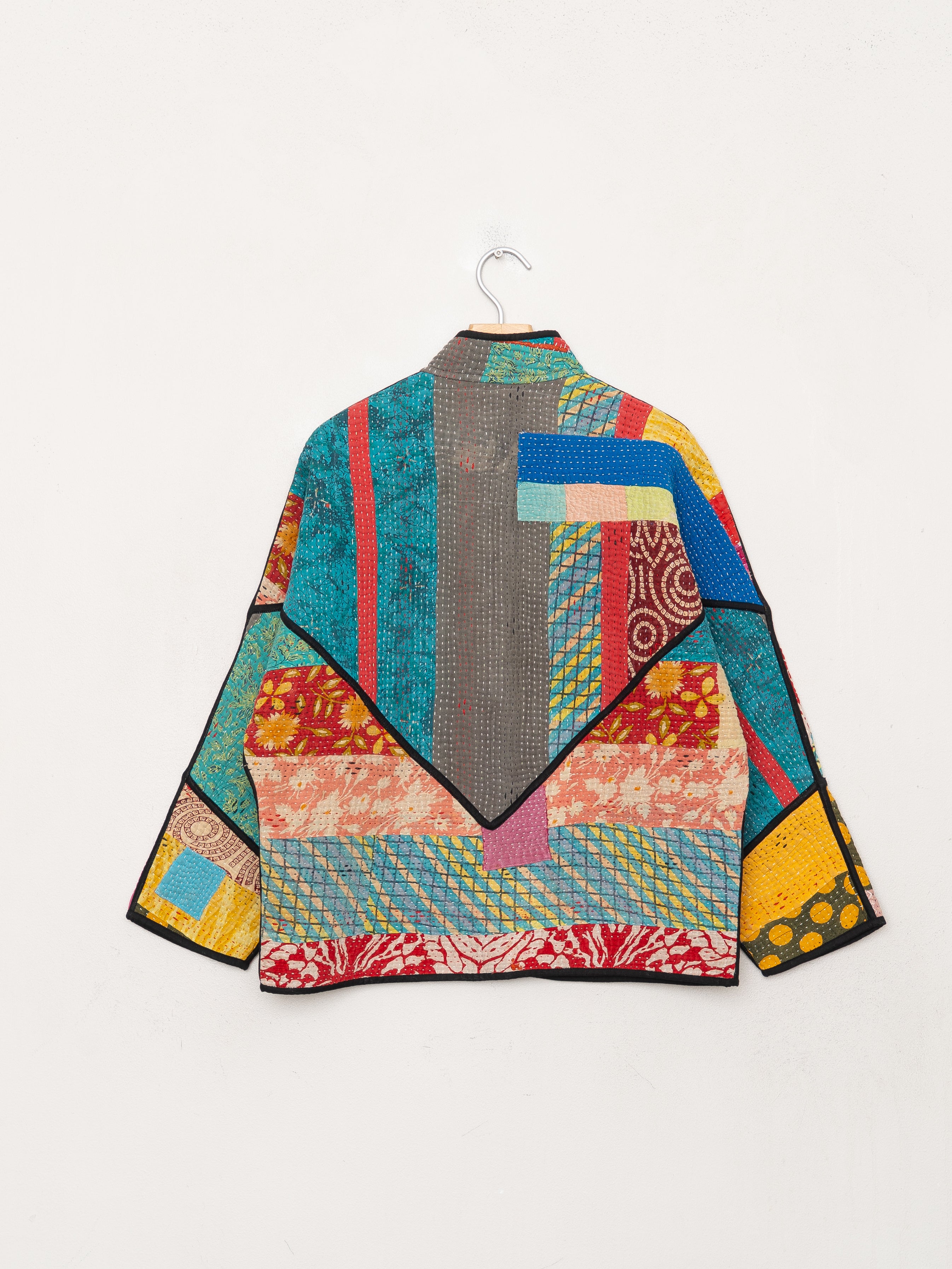 The Ladhiya Petite Quilted Patchwork Kantha Jacket