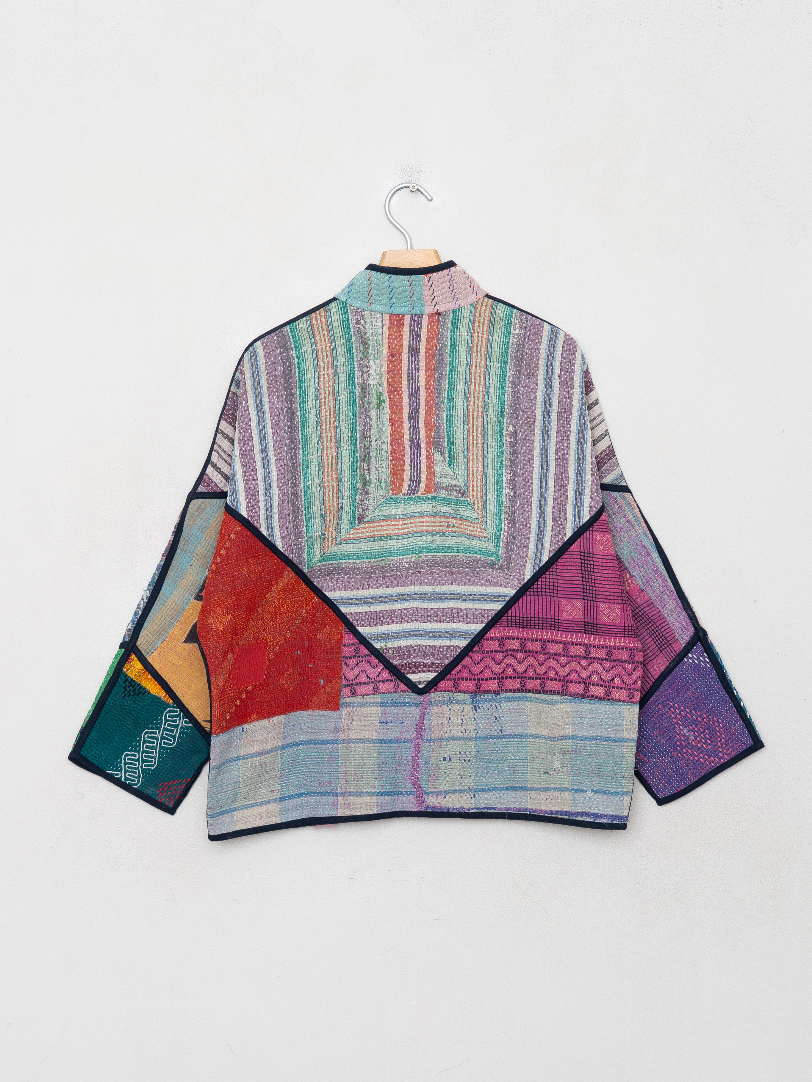 The Ladhiya Petite Quilted Patchwork Kantha Jacket