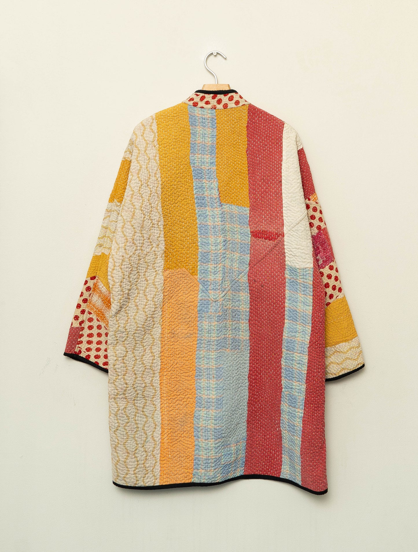 The Sai Quilted Patchwork Kantha Coat