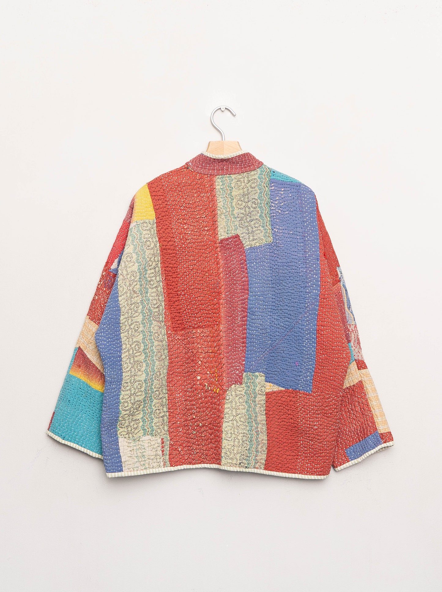 The Ladhiya Quilted Patchwork Kantha Jacket