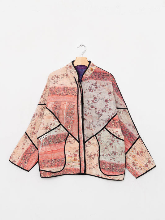 The Ladhiya Quilted Patchwork Kantha Jacket
