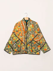 The Ladhiya Petite Quilted Patchwork Kantha Jacket