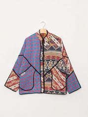 The Ladhiya Quilted Patchwork Kantha Jacket