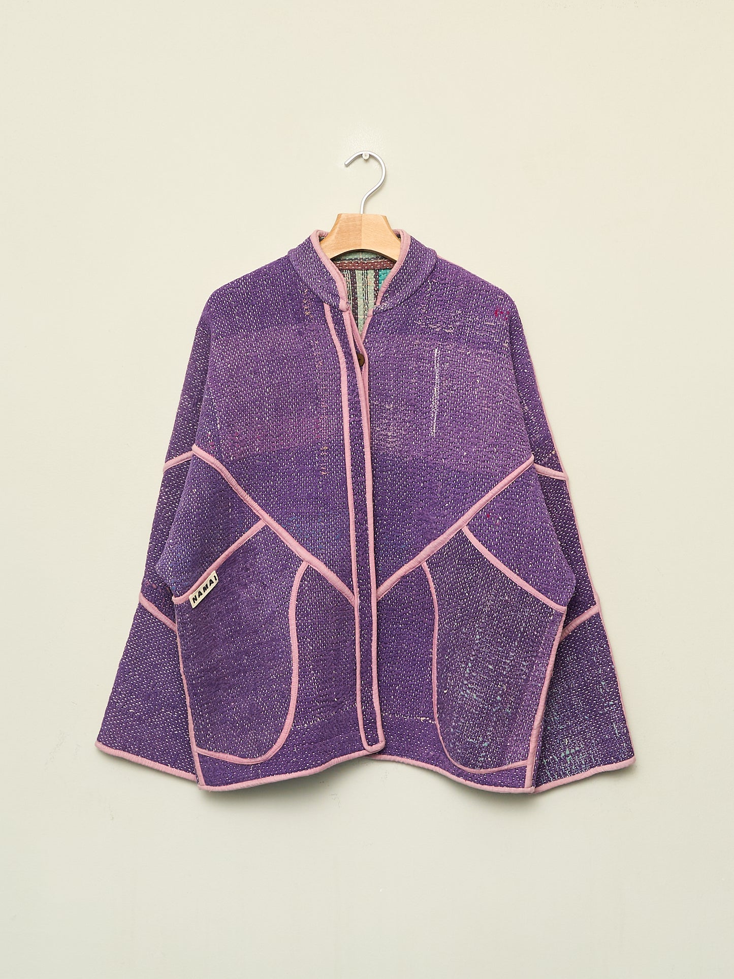 The Ladhiya Quilted Patchwork Kantha Jacket