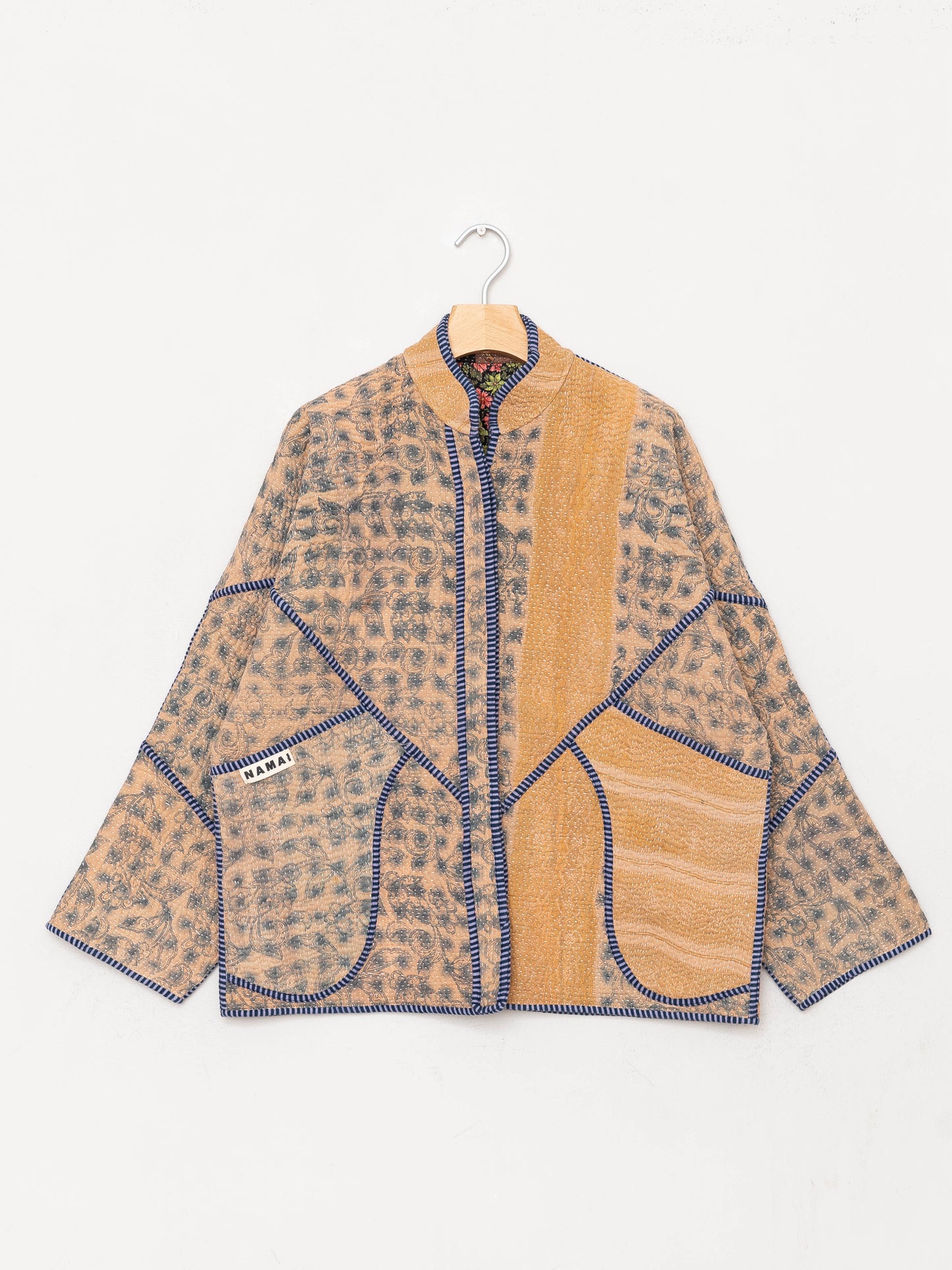 The Ladhiya Quilted Patchwork Kantha Jacket