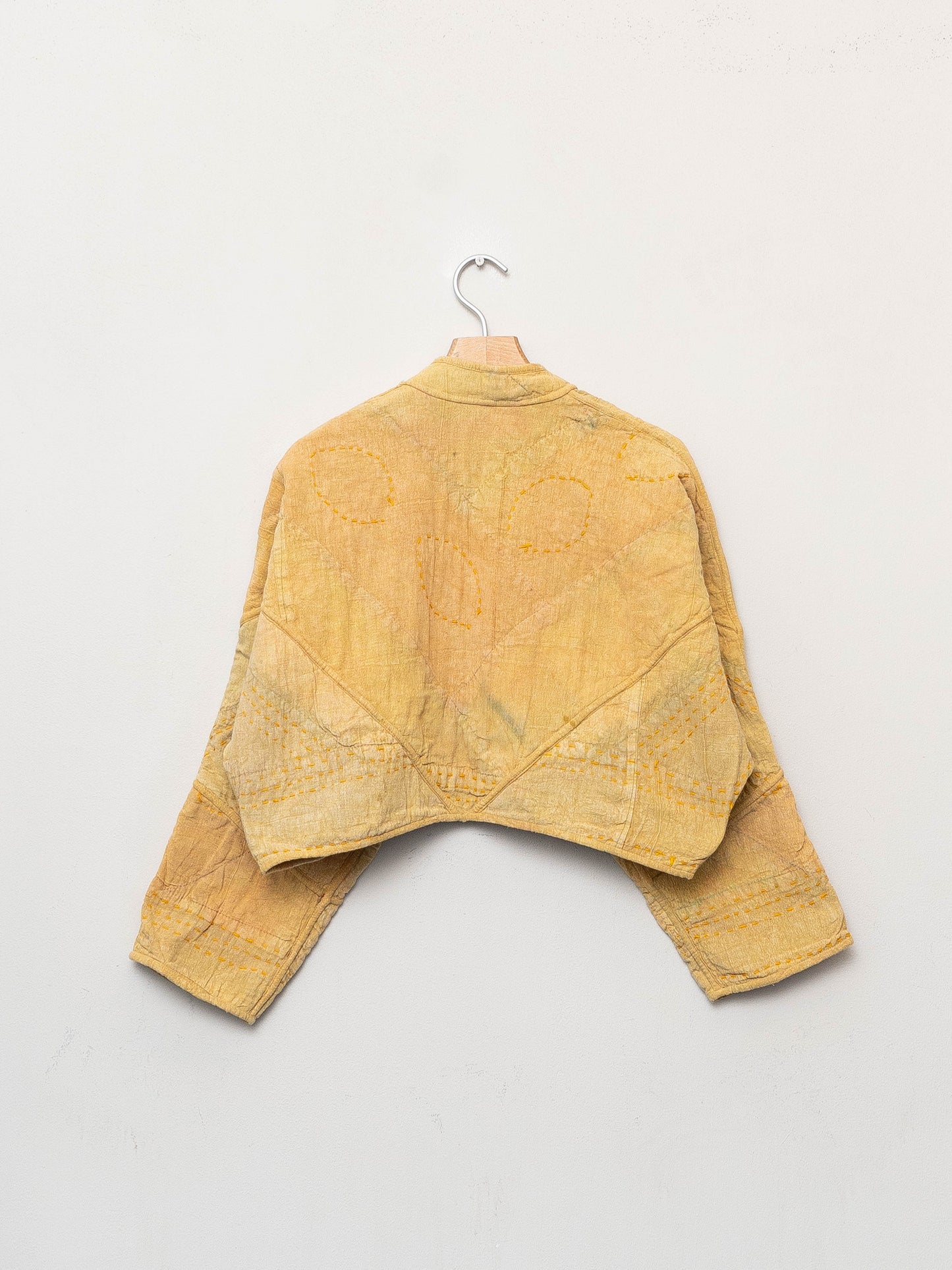 The Kaira Cropped Suzani Cut Out Kantha Jacket