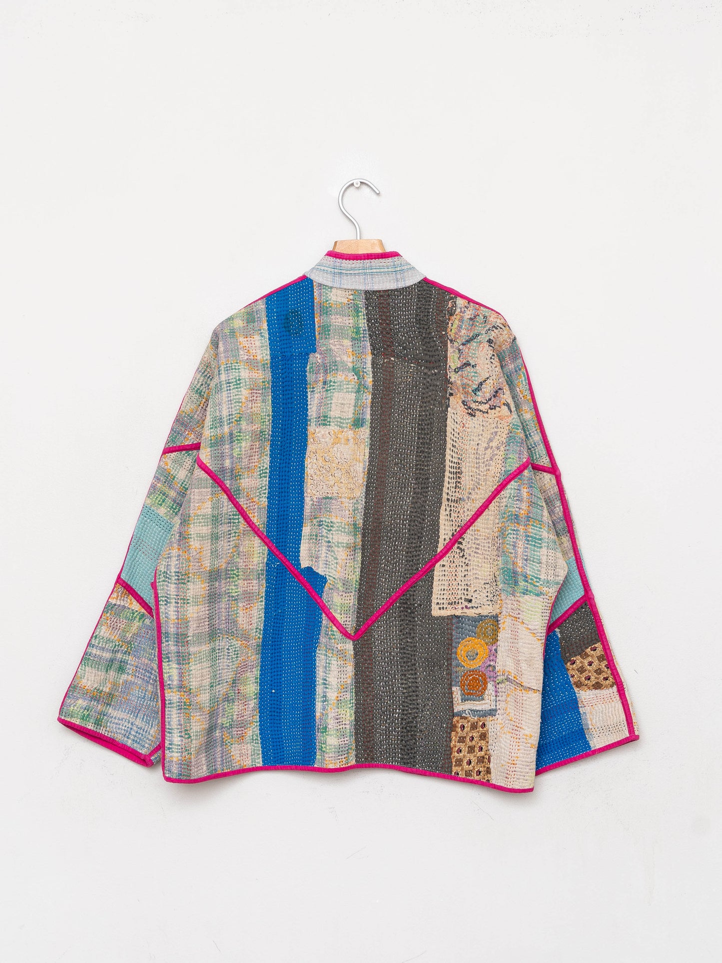 The Ladhiya Quilted Patchwork Kantha Jacket