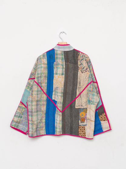 The Ladhiya Quilted Patchwork Kantha Jacket
