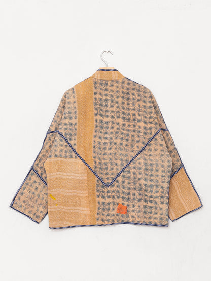 The Ladhiya Quilted Patchwork Kantha Jacket