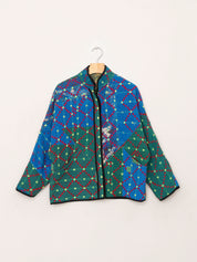 The Ladhiya Petite Quilted Patchwork Kantha Jacket