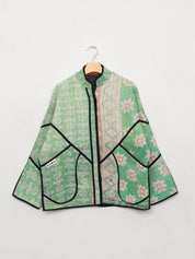 The Ladhiya Quilted Patchwork Kantha Jacket