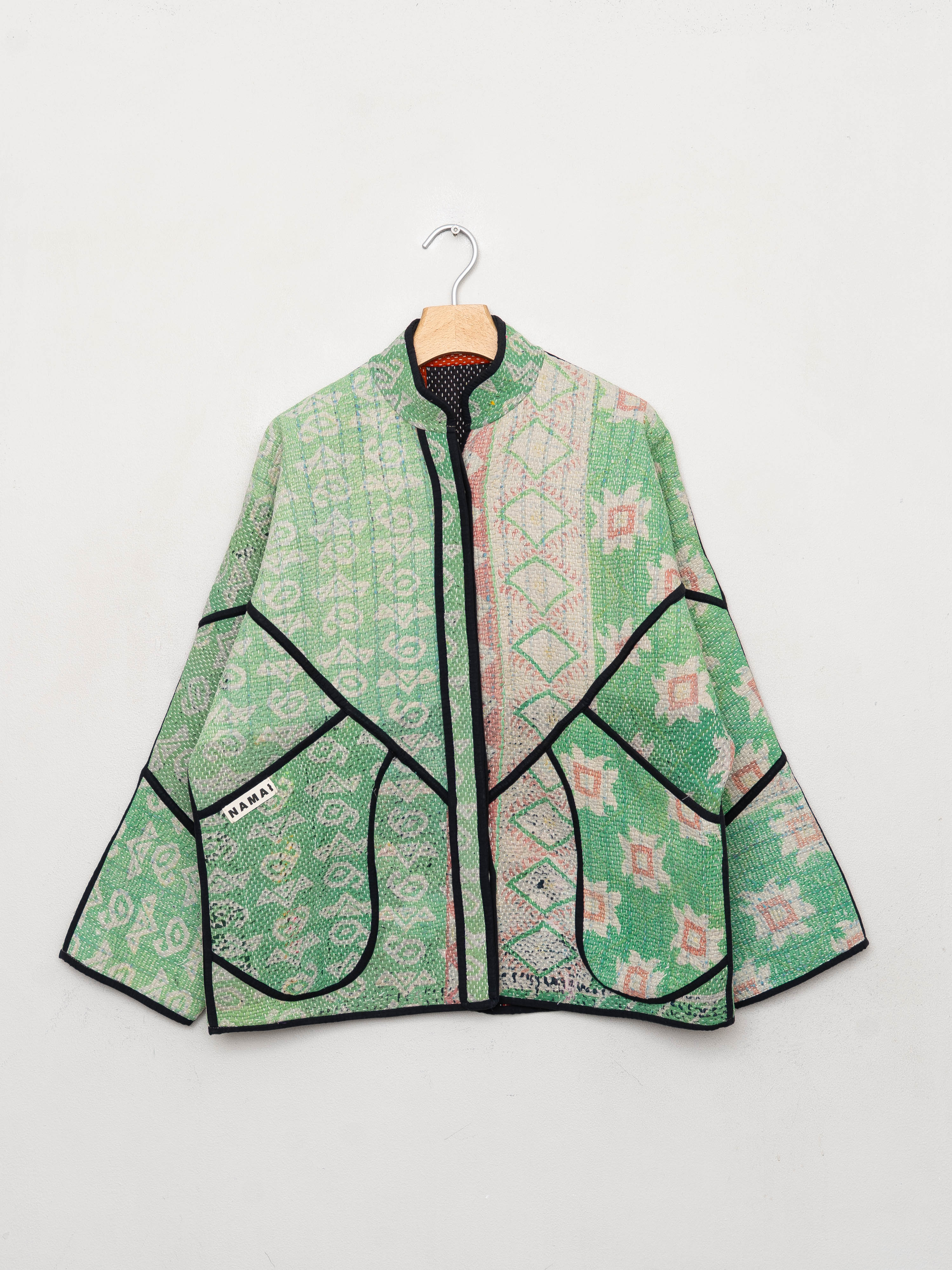 The Ladhiya Quilted Patchwork Kantha Jacket