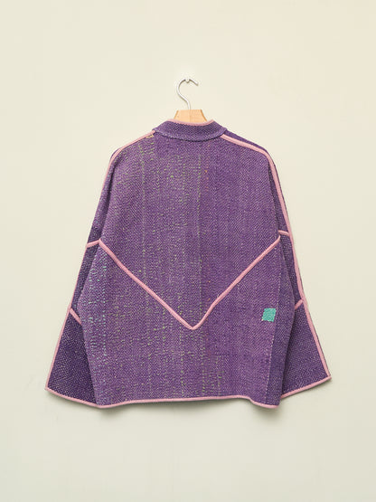 The Ladhiya Quilted Patchwork Kantha Jacket