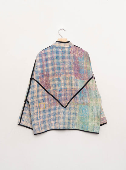 The Ladhiya Quilted Patchwork Kantha Jacket