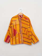 The Ladhiya Quilted Patchwork Kantha Jacket