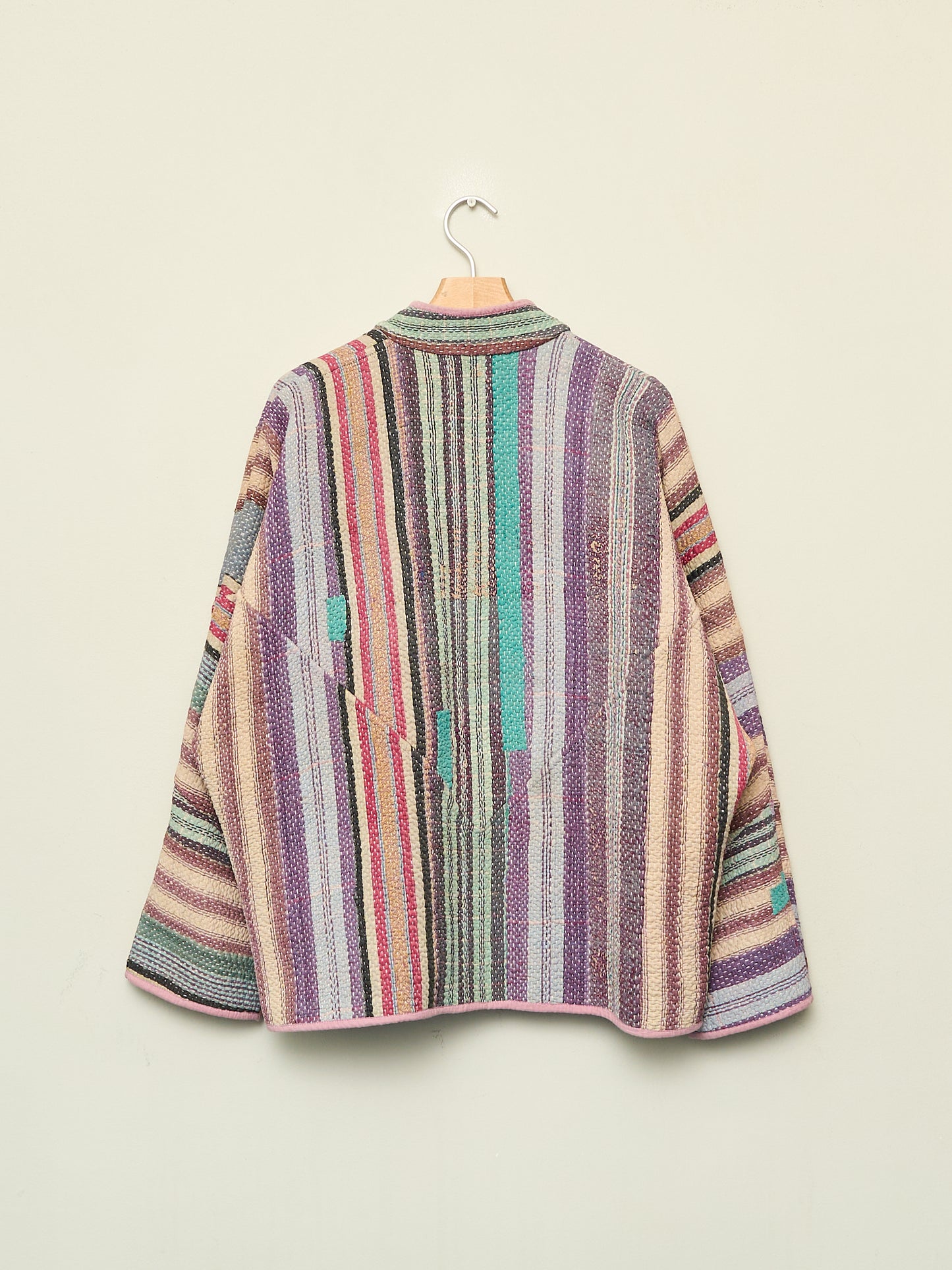 The Ladhiya Quilted Patchwork Kantha Jacket