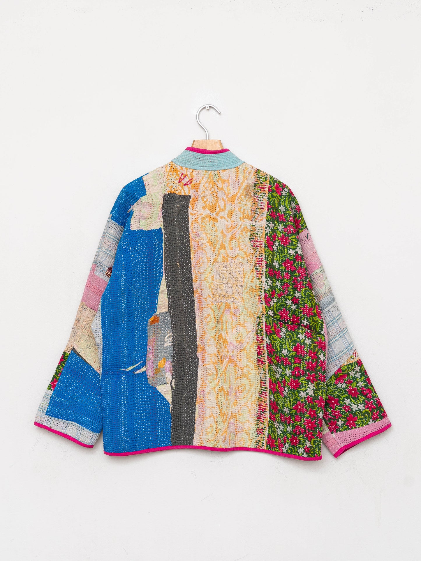 The Ladhiya Quilted Patchwork Kantha Jacket