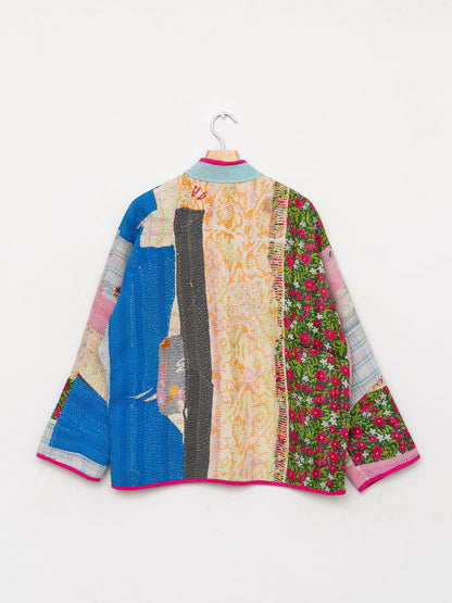 The Ladhiya Quilted Patchwork Kantha Jacket