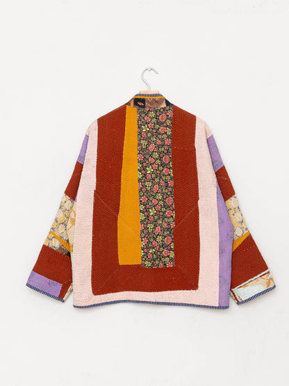 The Ladhiya Quilted Patchwork Kantha Jacket