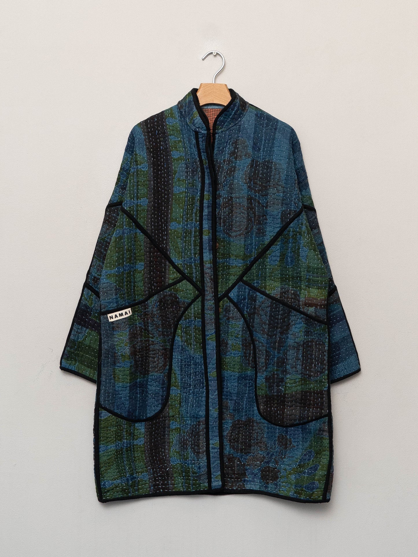 The Sai Quilted Plant Dyed Kantha Coat