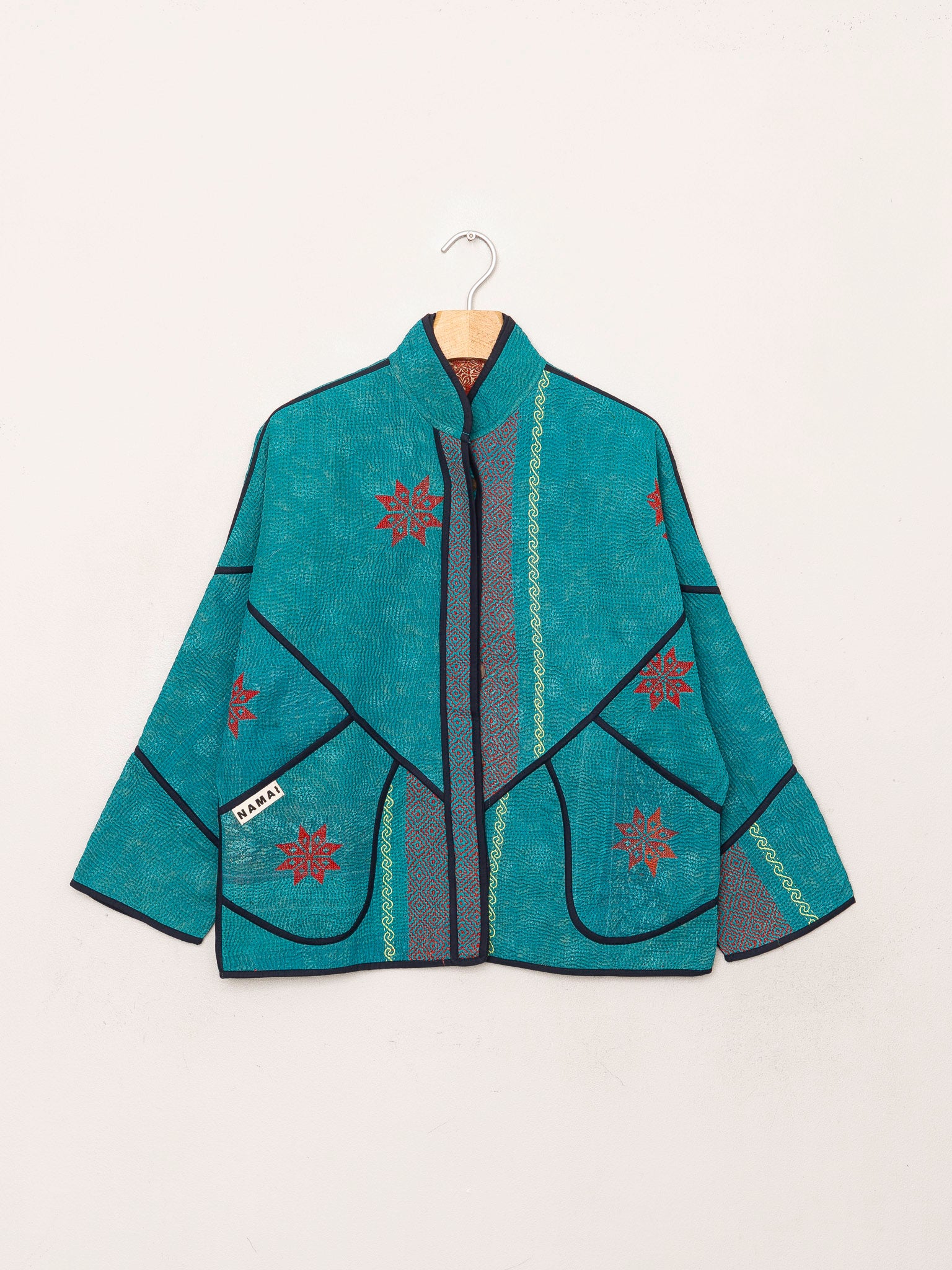 The Ladhiya Petite Quilted Patchwork Kantha Jacket