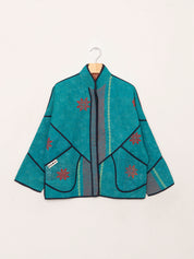 The Ladhiya Petite Quilted Patchwork Kantha Jacket