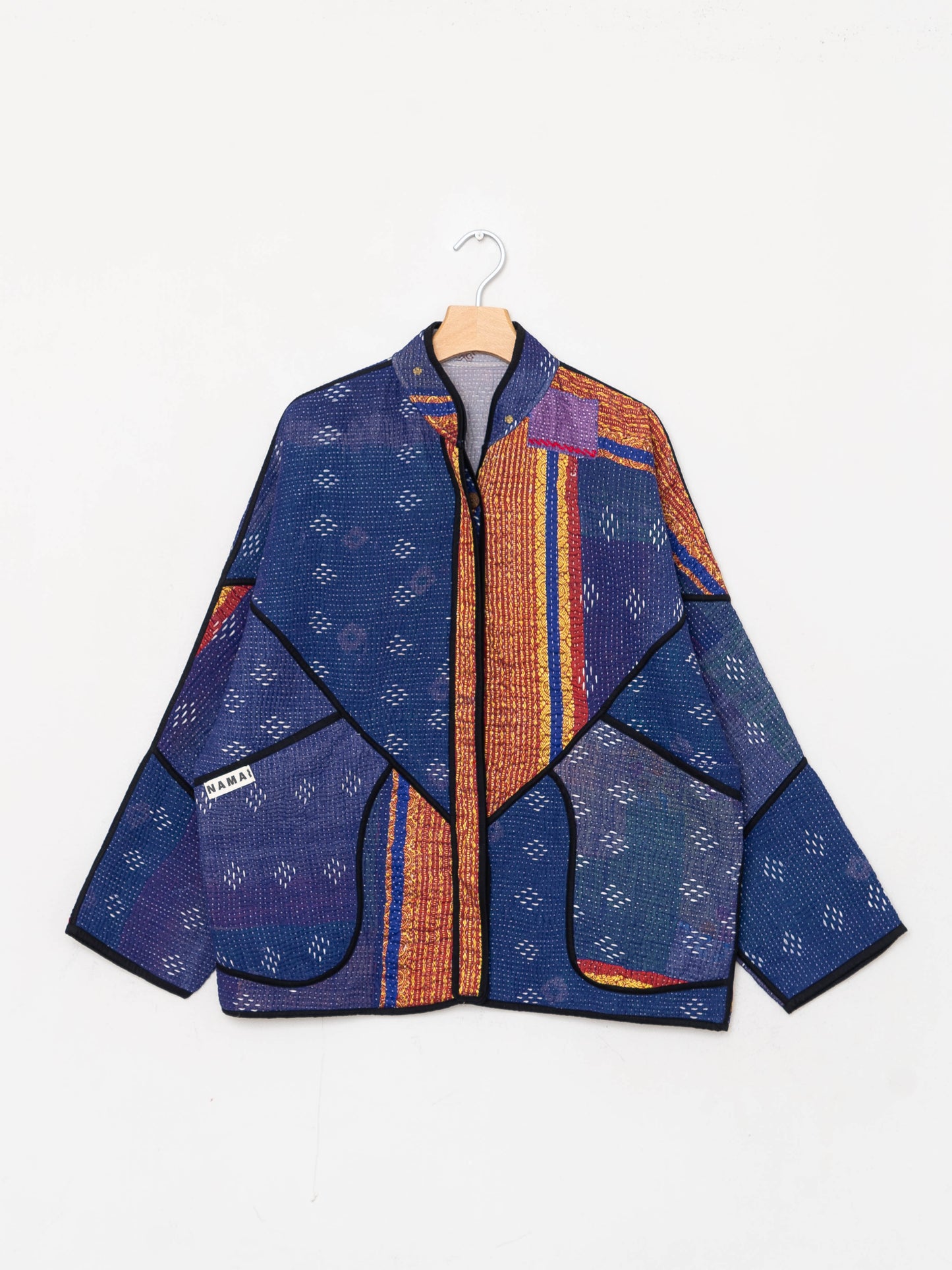 The Ladhiya Quilted Patchwork Kantha Jacket