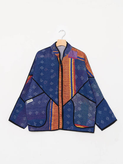 The Ladhiya Quilted Patchwork Kantha Jacket