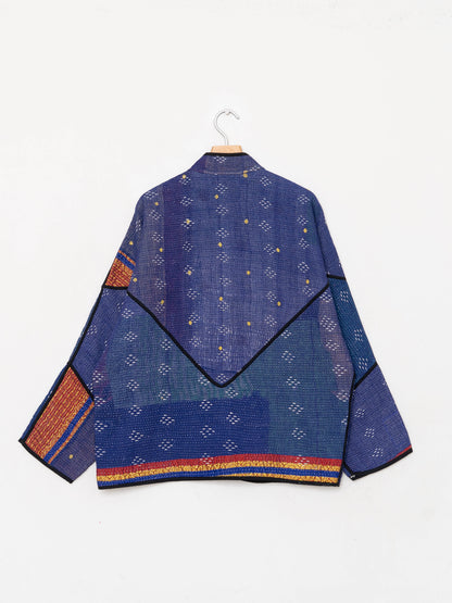 The Ladhiya Quilted Patchwork Kantha Jacket
