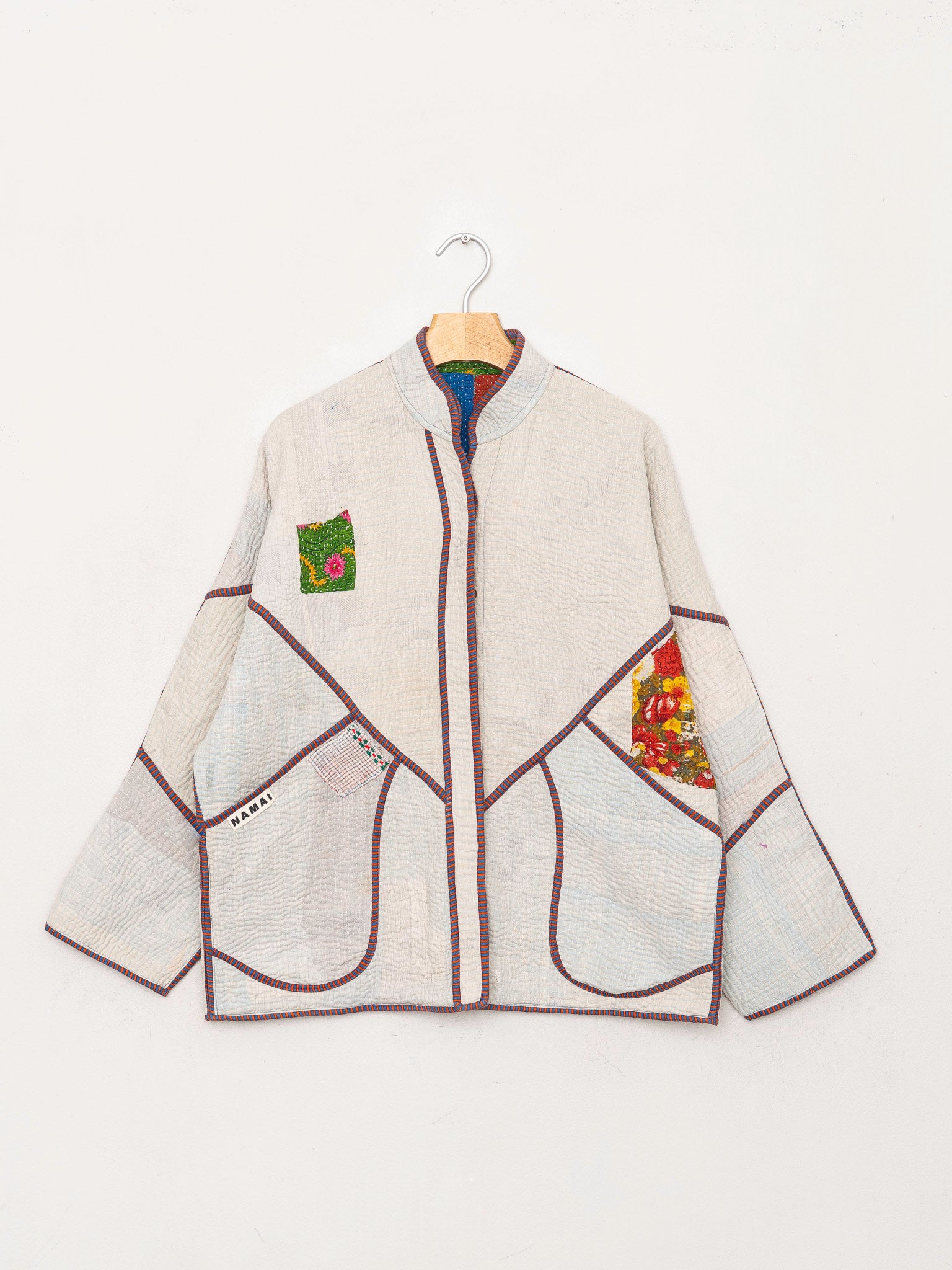 The Ladhiya Quilted Patchwork Kantha Jacket