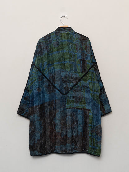 The Sai Quilted Plant Dyed Kantha Coat