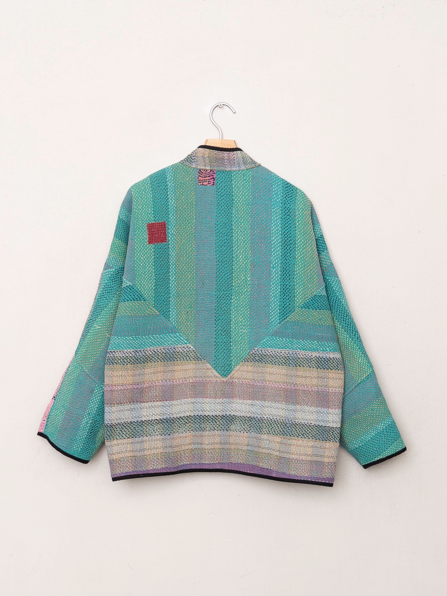The Ladhiya Quilted Patchwork Kantha Jacket