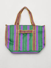The Goa Recycled Nylon Travel Tote - Grape Verde