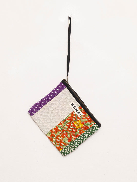 The Biju Vintage Kantha Quilted Zipper Pouch