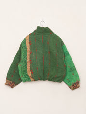 The Shira Quilted Puffer Bomber Jacket
