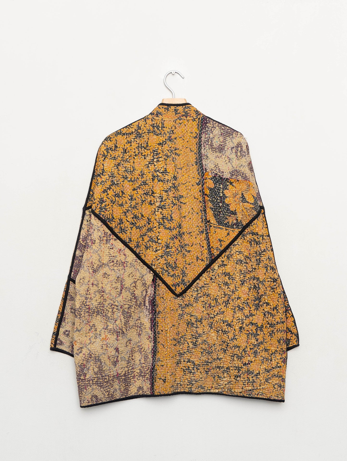 The Narmada Quilted Patchwork Kantha Jacket